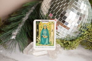 The High Priestess Ostara Cannabis Tarot Card
