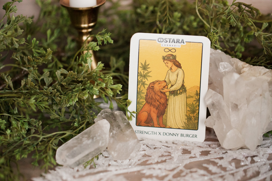 Ostara Cannabis Strength Tarot Card