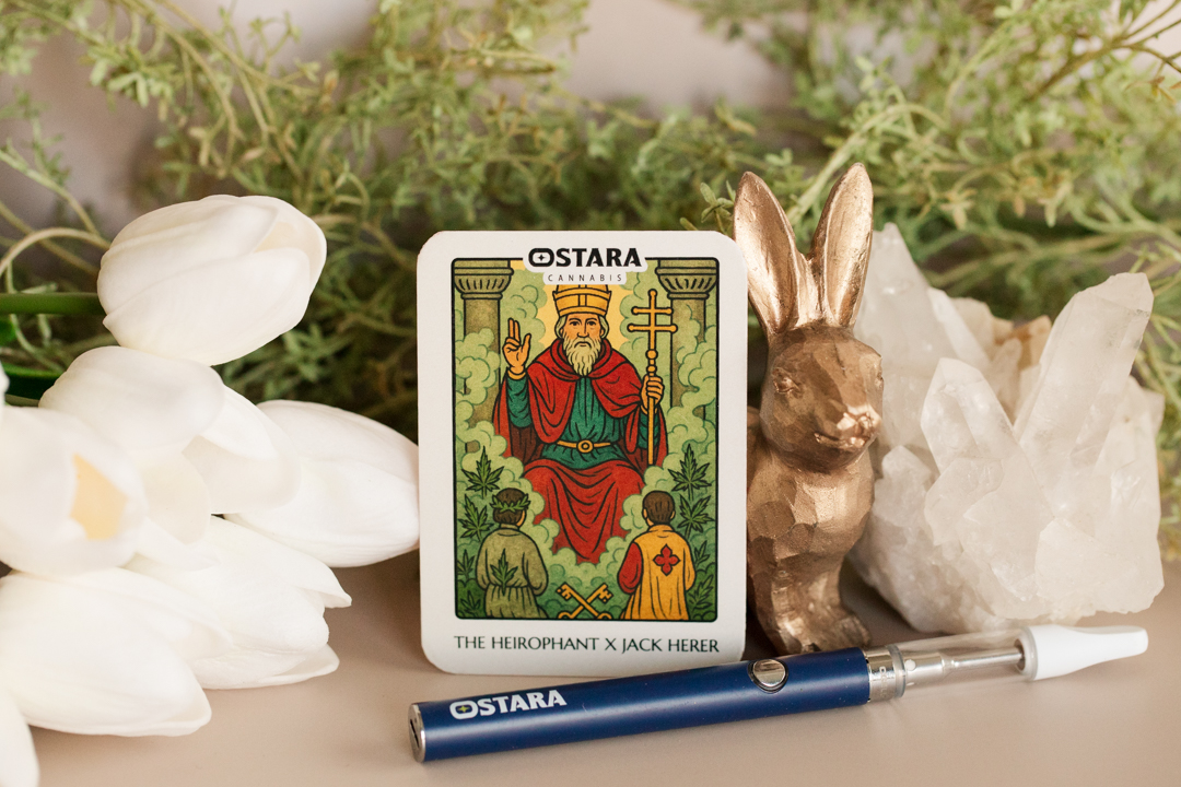 Ostara Cannabis The Hierophant Tarot Card