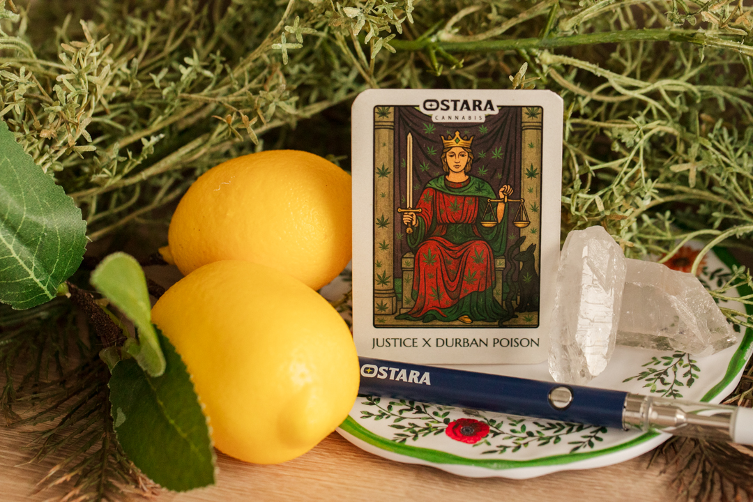 Ostara Cannabis Justice Tarot Card
